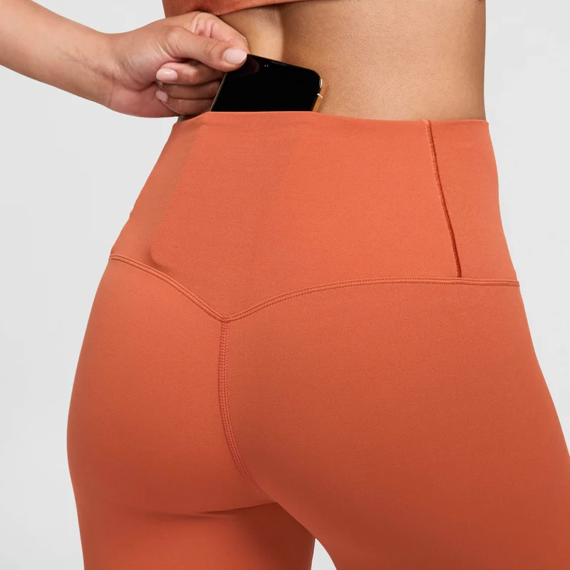 Nike terracotta Women's Dri-FIT Zenvy 7/8 Training Leggings for Women | Best Price UAE